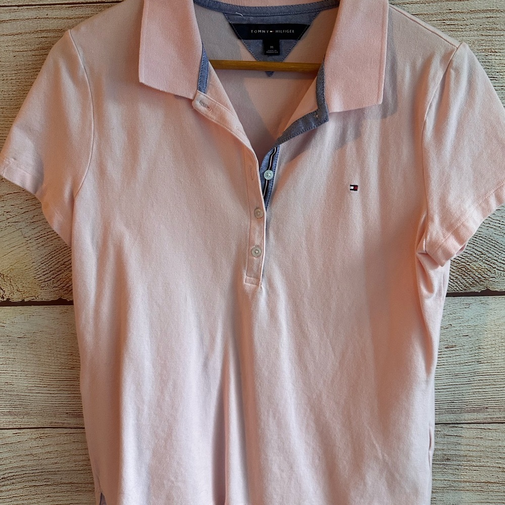 Tommy Hilfiger Light Pink Polo Shirt - Picture 2 of 3